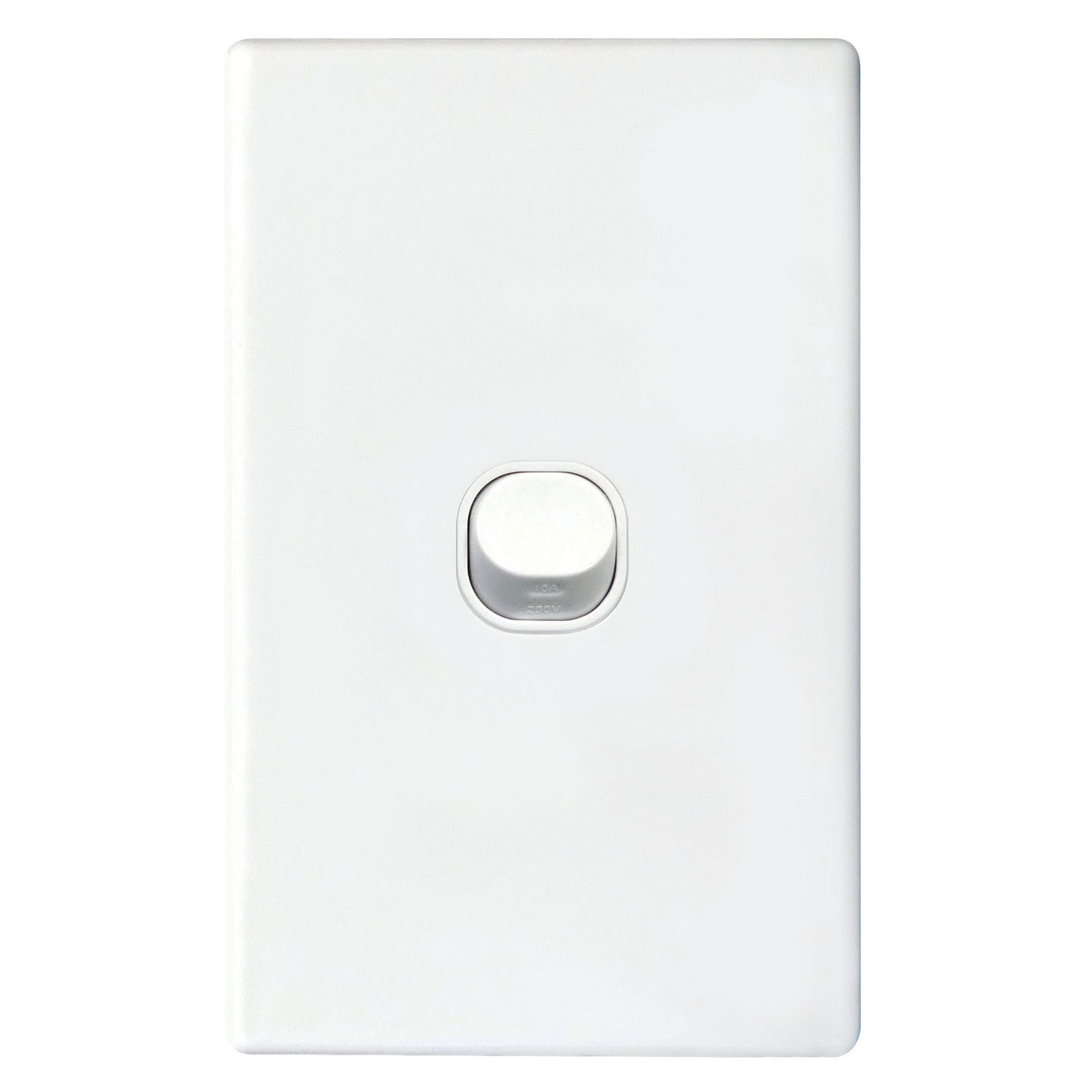 1Gang 16Amp Wall Switch - White